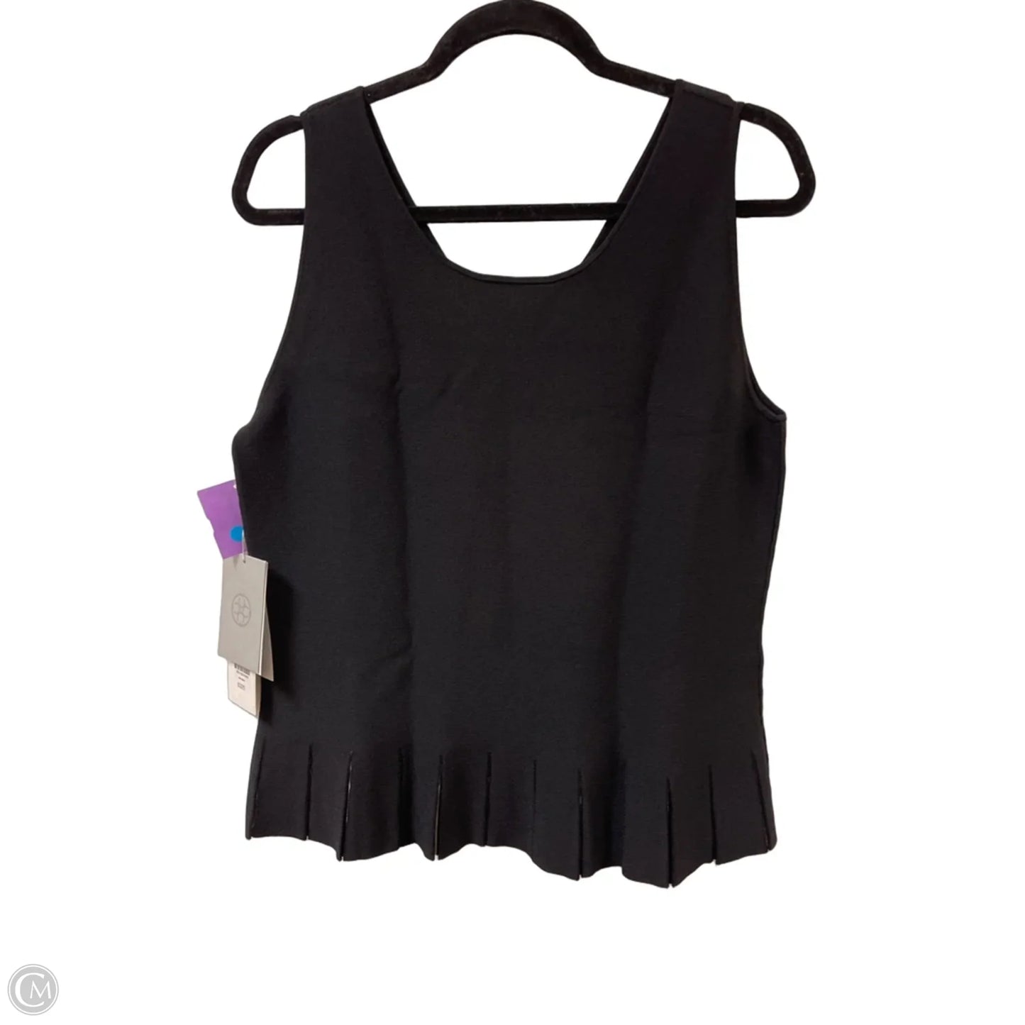 Top Sleeveless By Carlisle In Black, Size: L