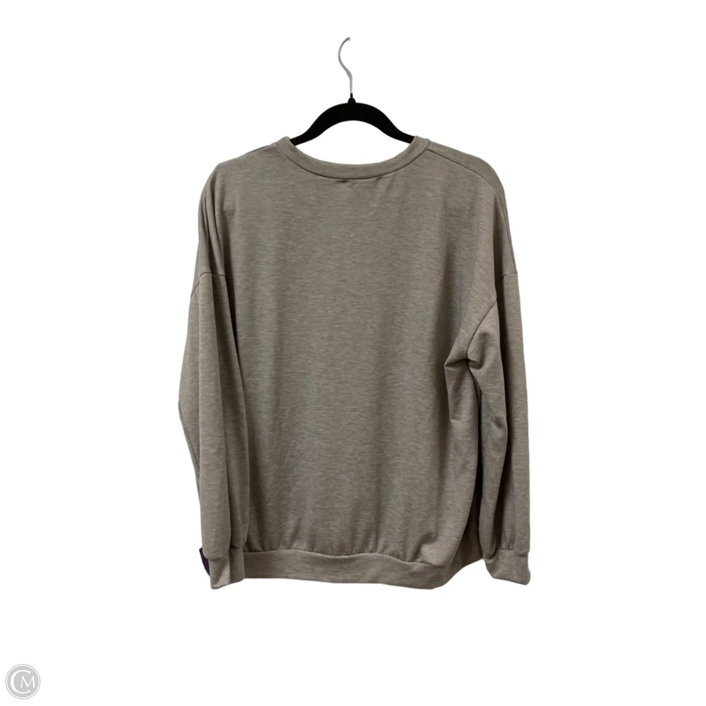 Sweatshirt Crewneck By Gilli In Grey, Size: S