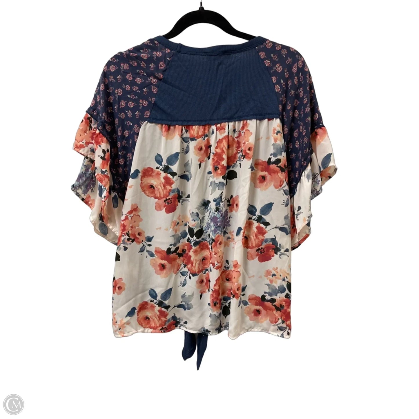 Top Short Sleeve By Hummingbird In Navy, Size: S