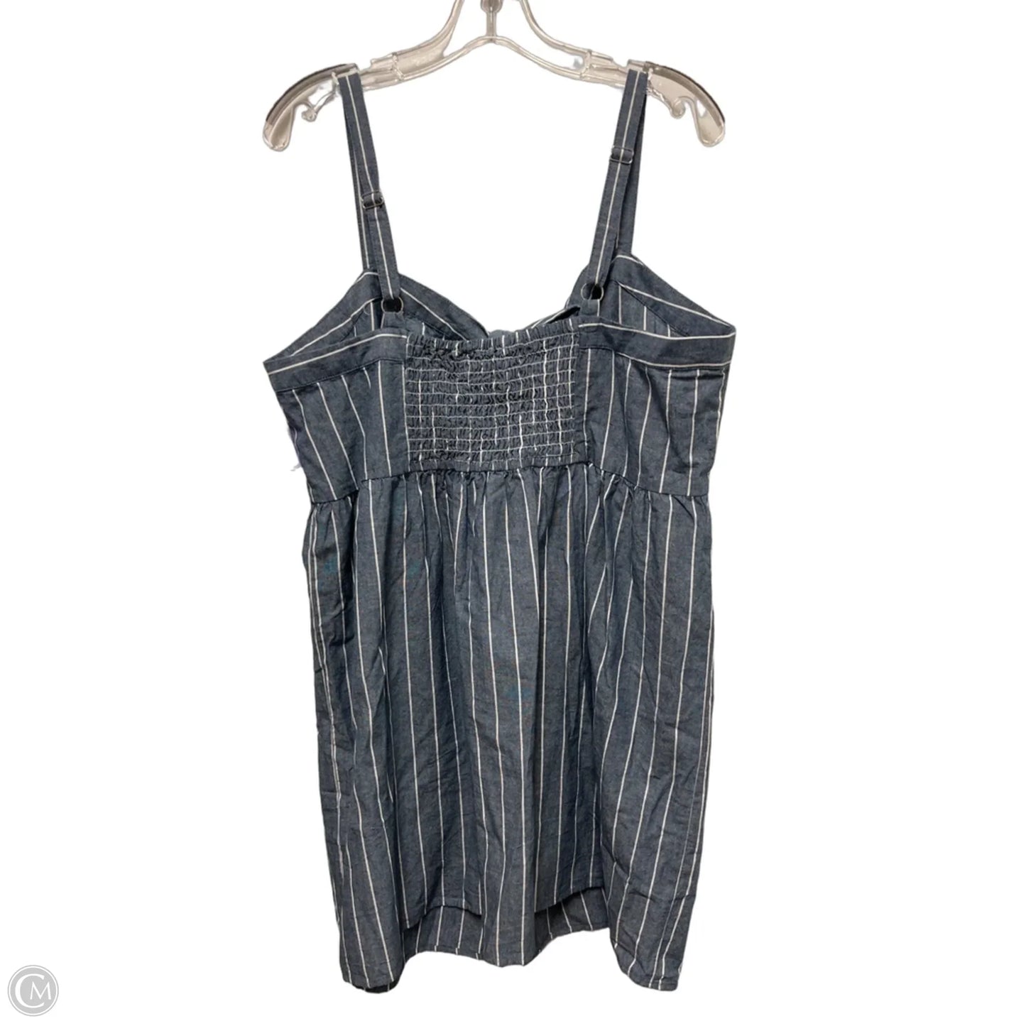 Dress Casual Short By Forever 21 In Blue & White, Size: 2x