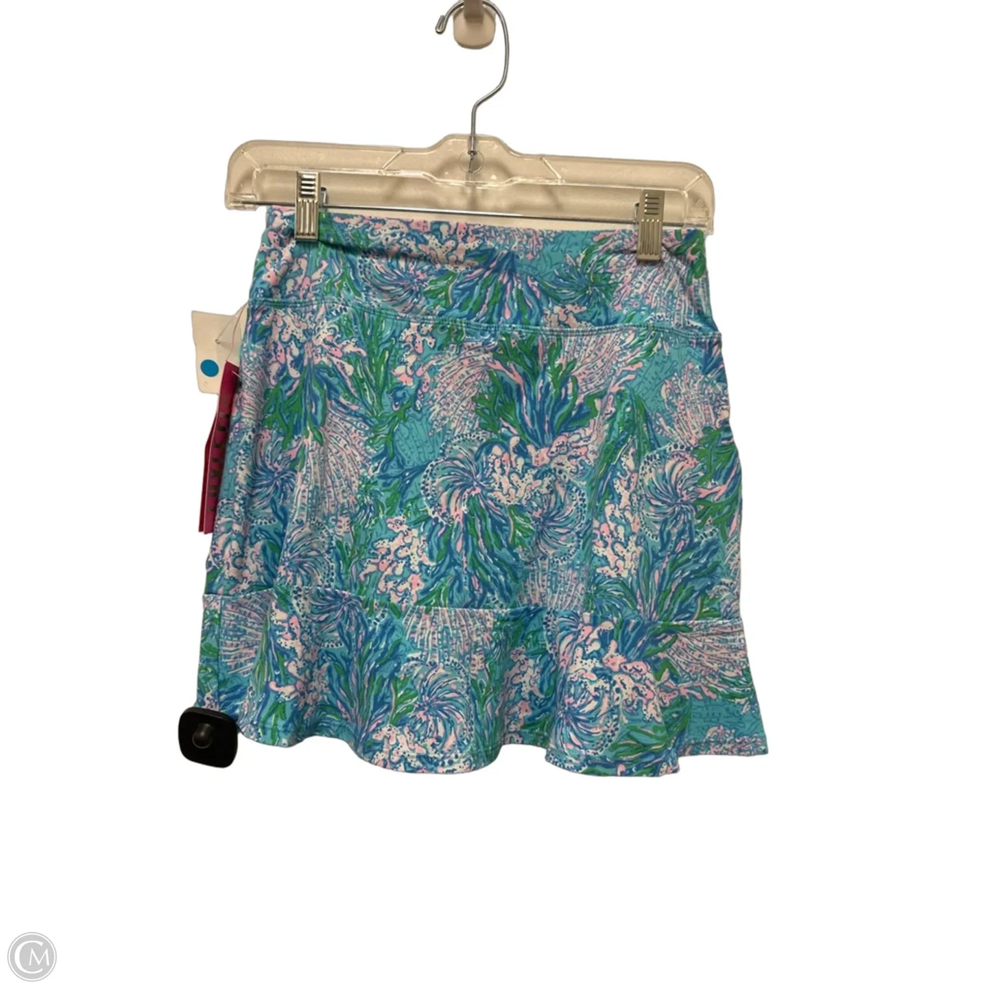Skort Designer By Lilly Pulitzer In Blue & Pink, Size: Xs