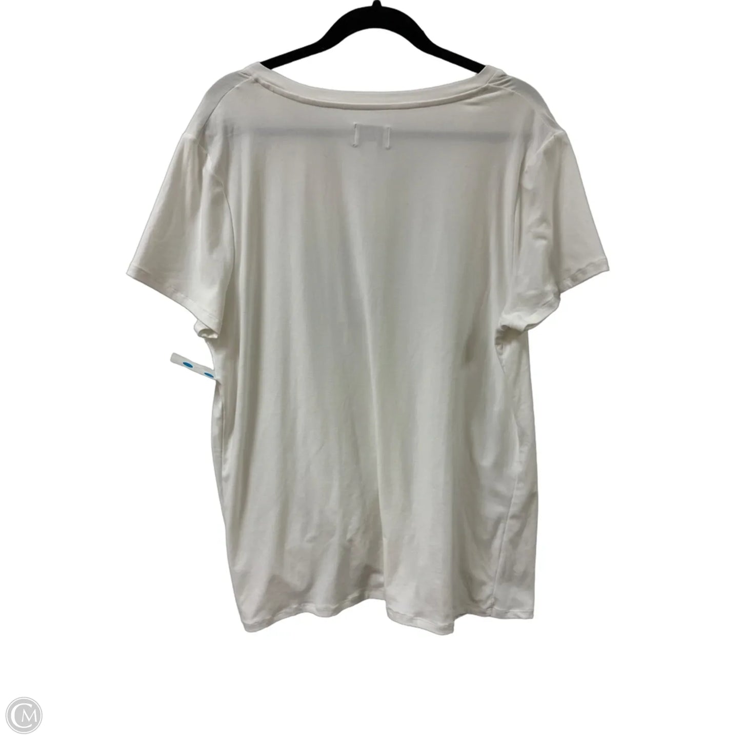 Top Short Sleeve By Clothes Mentor In White, Size: Xl