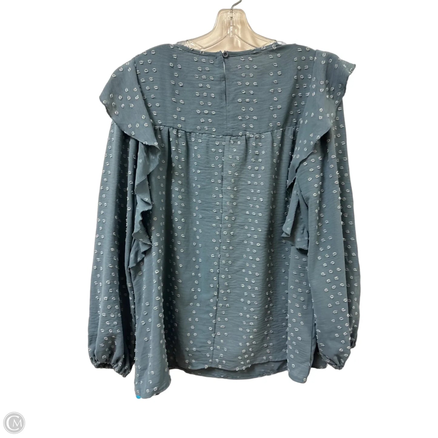 Top Long Sleeve By Clothes Mentor In Blue, Size: L