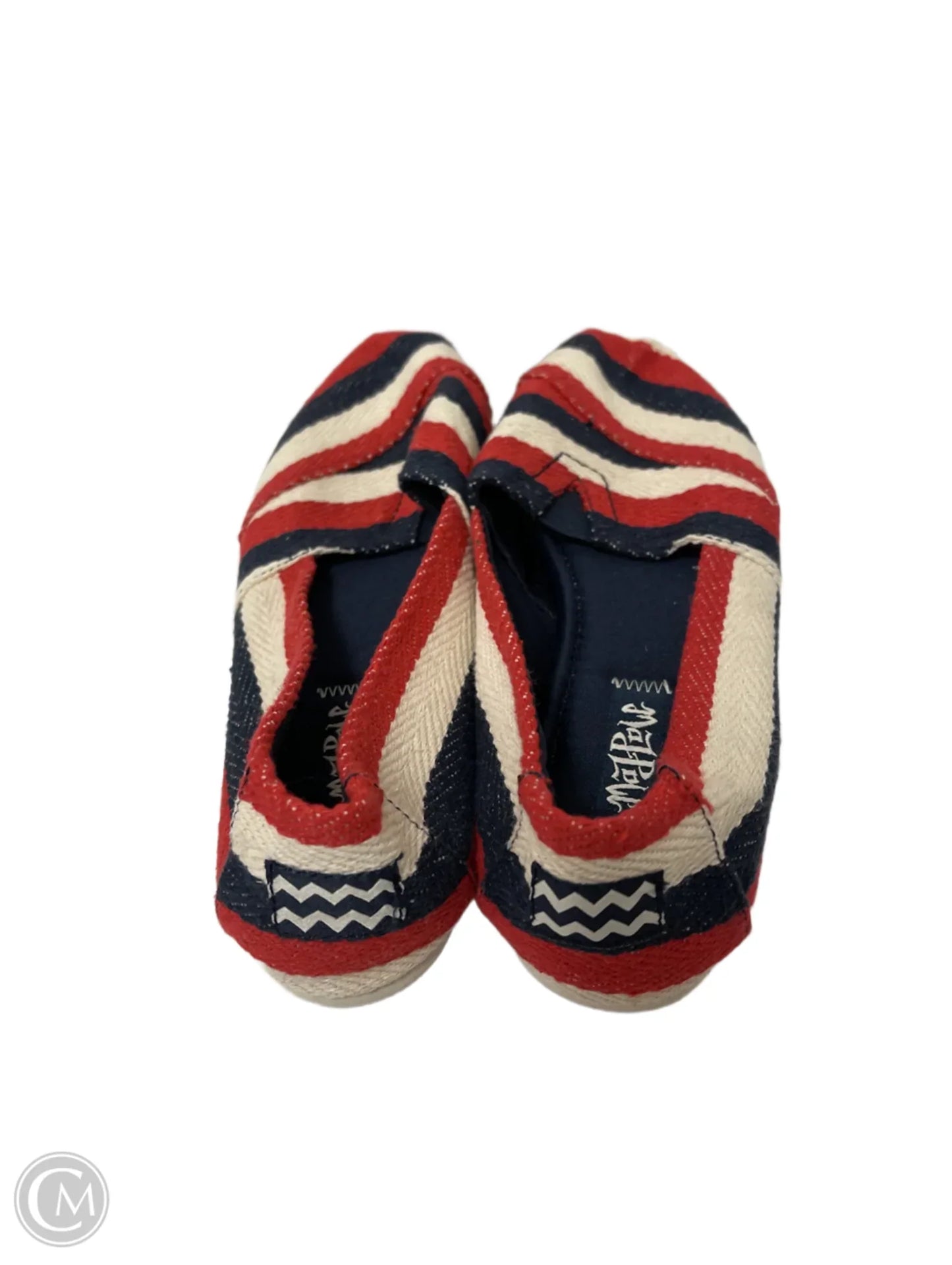 Shoes Flats By Mad Love In Blue Red & White, Size: 6