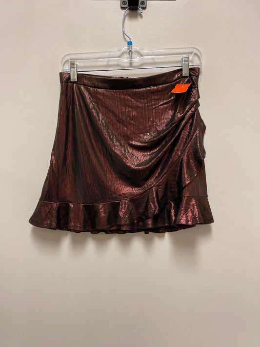 Skirt Mini & Short By Le Lis In Copper, Size: 4