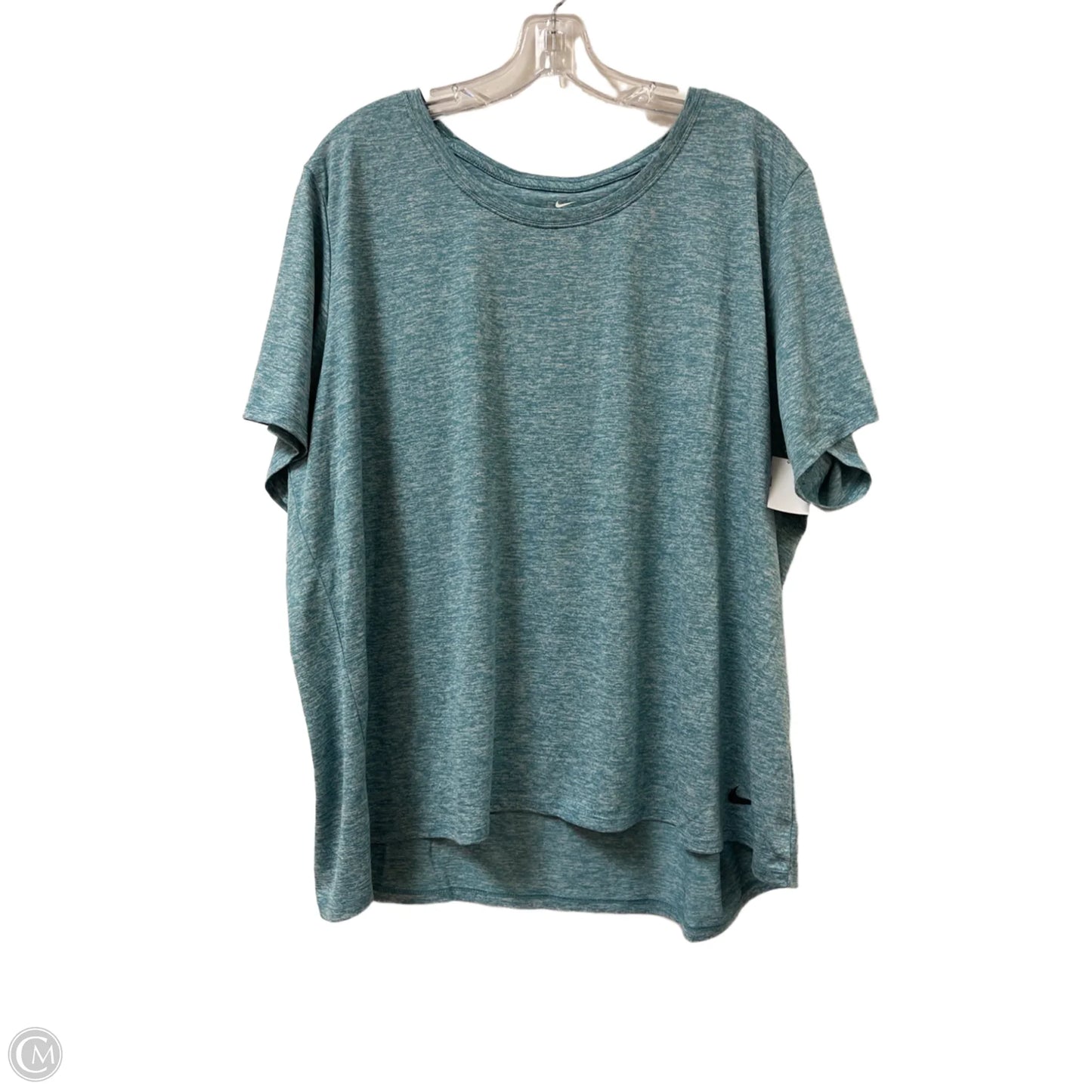 Athletic Top Short Sleeve By Nike In Blue, Size: 3x