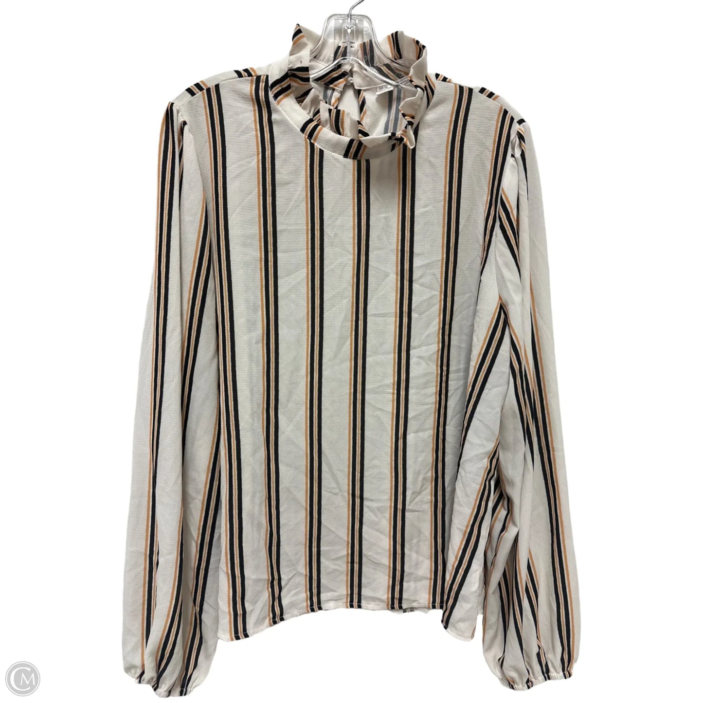 Top Long Sleeve By Clothes Mentor In Striped Pattern, Size: 2x