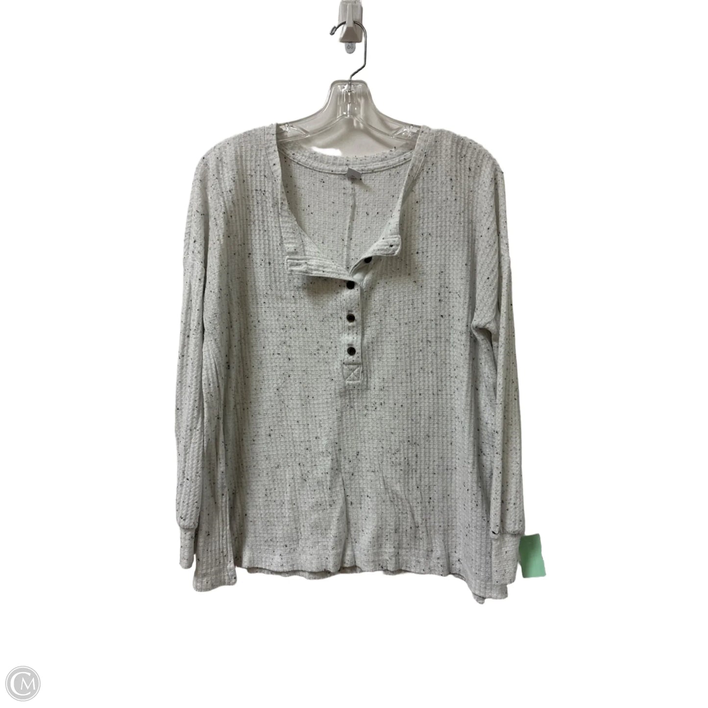 Top Long Sleeve By Old Navy In Black & White, Size: S