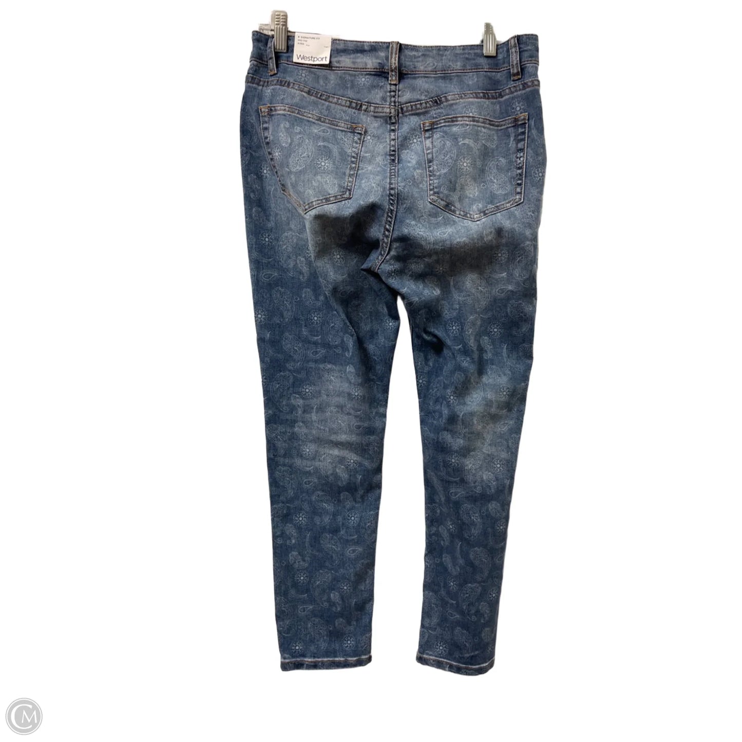 Jeans Straight By Westport In Blue Denim, Size: 8