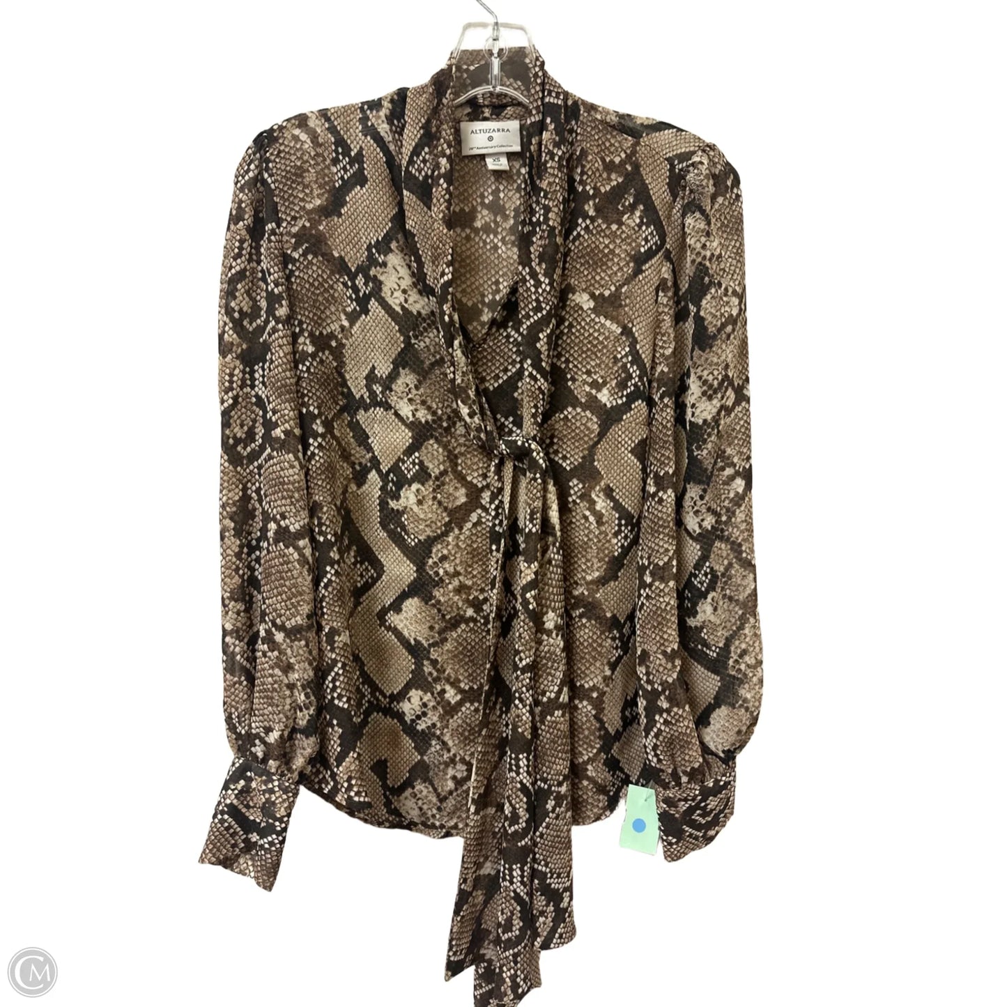 Top Long Sleeve By Target-designer In Snakeskin Print, Size: Xs