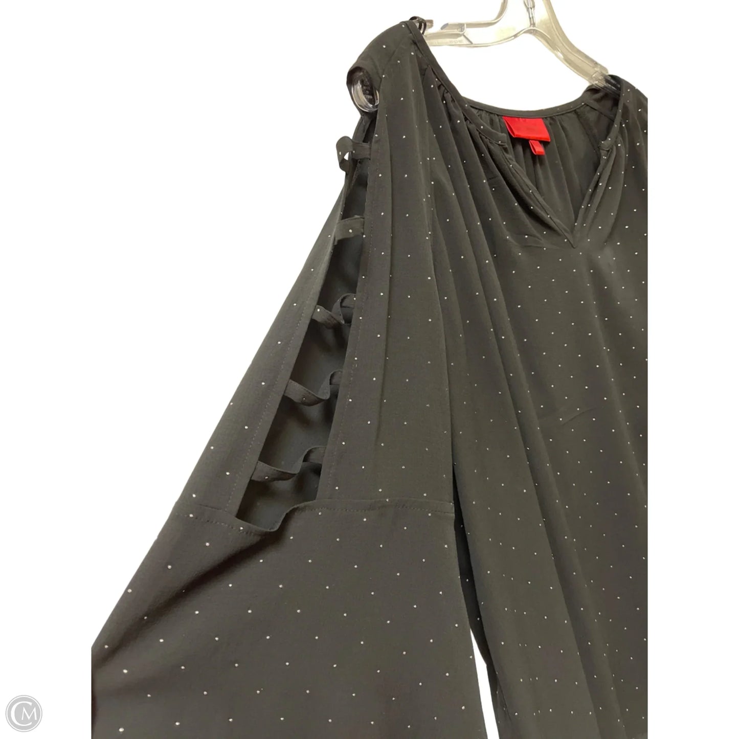 Top Long Sleeve By Jennifer Lopez In Black, Size: 1x