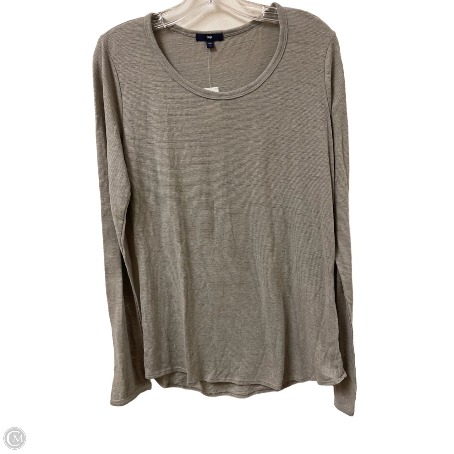 Top Long Sleeve By Gap In Grey, Size: L