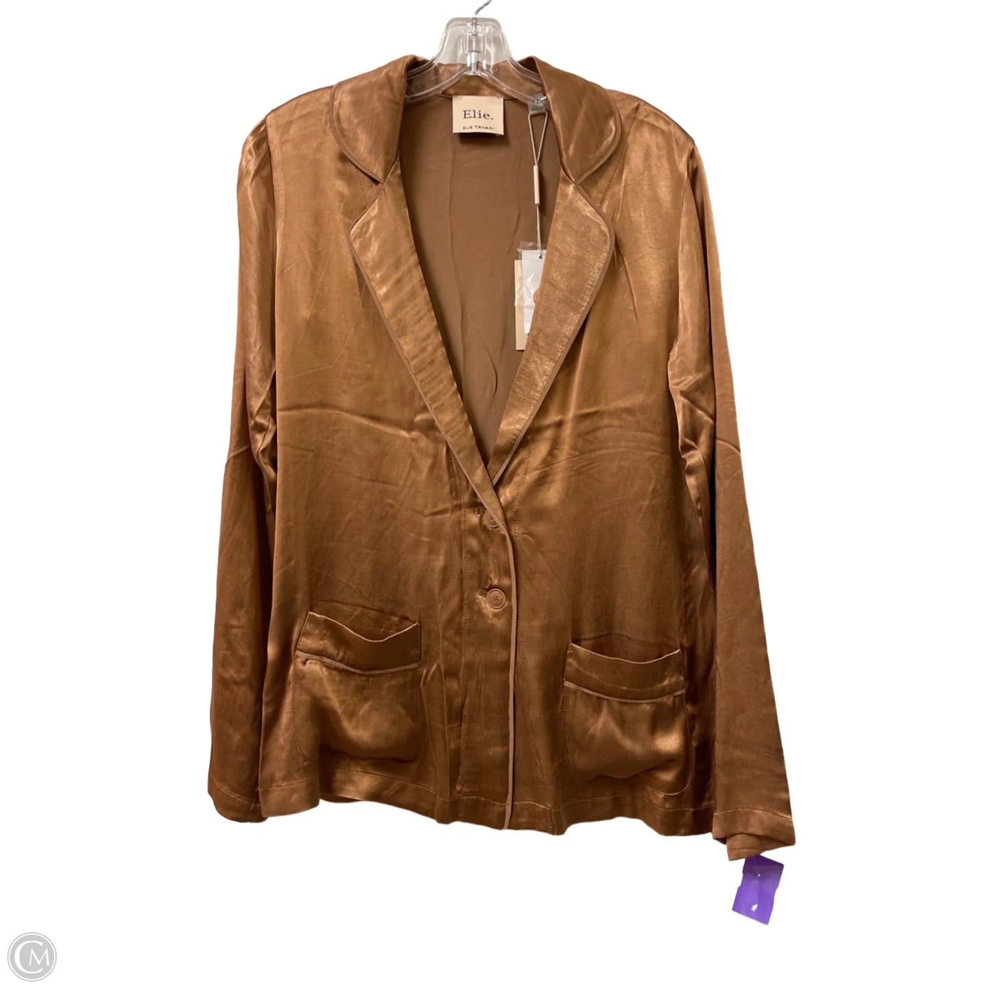 Jacket Shirt By Elie Tahari In Brown, Size: S