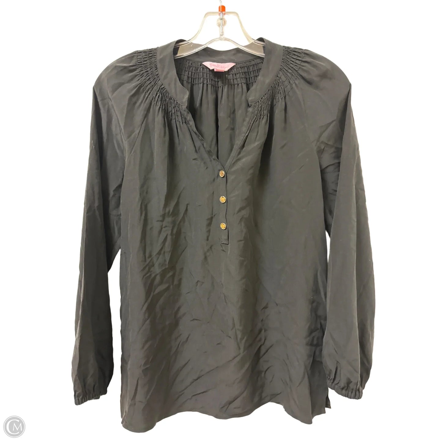 Top Long Sleeve Designer By Lilly Pulitzer In Black, Size: Xs