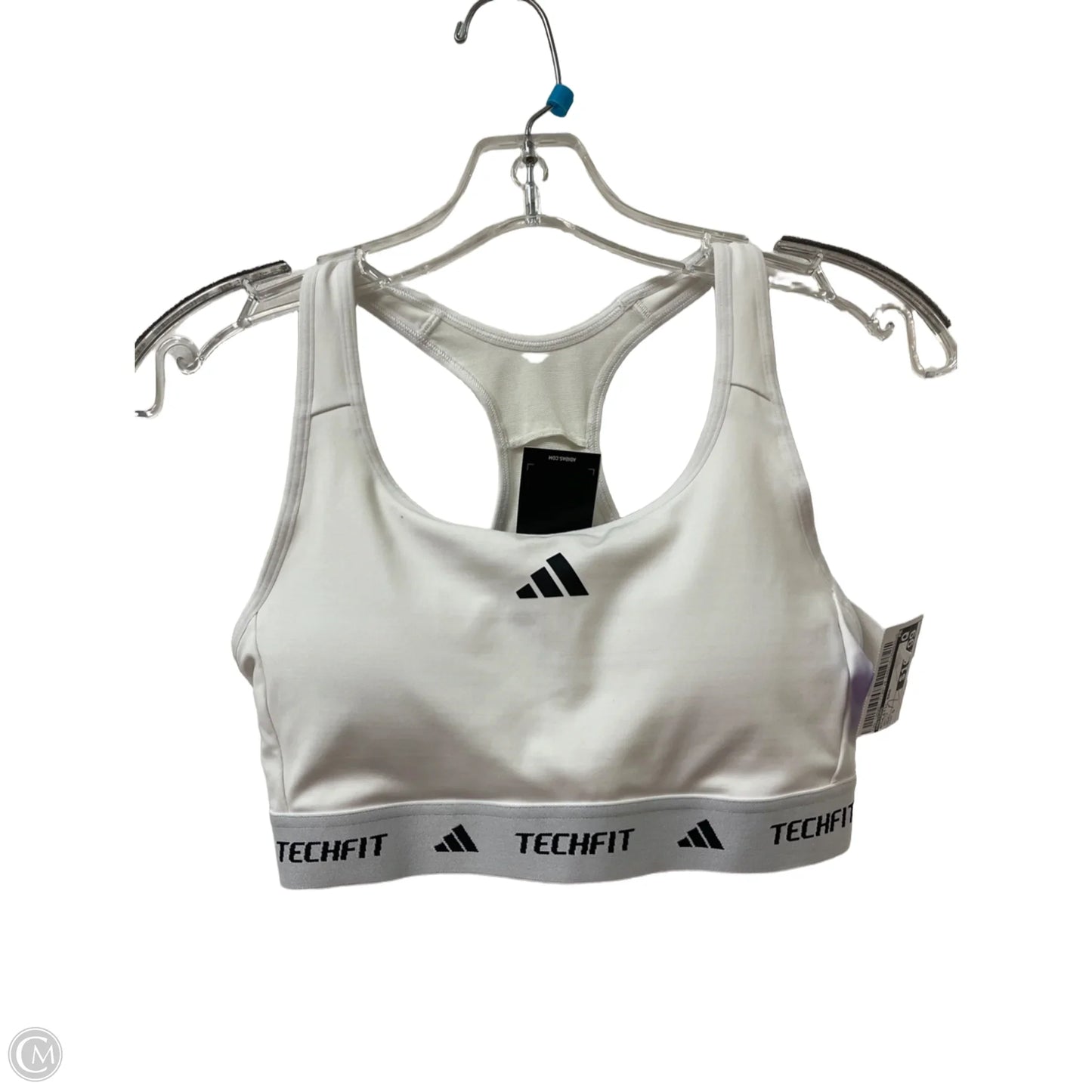 Athletic Bra By Adidas In White, Size: S