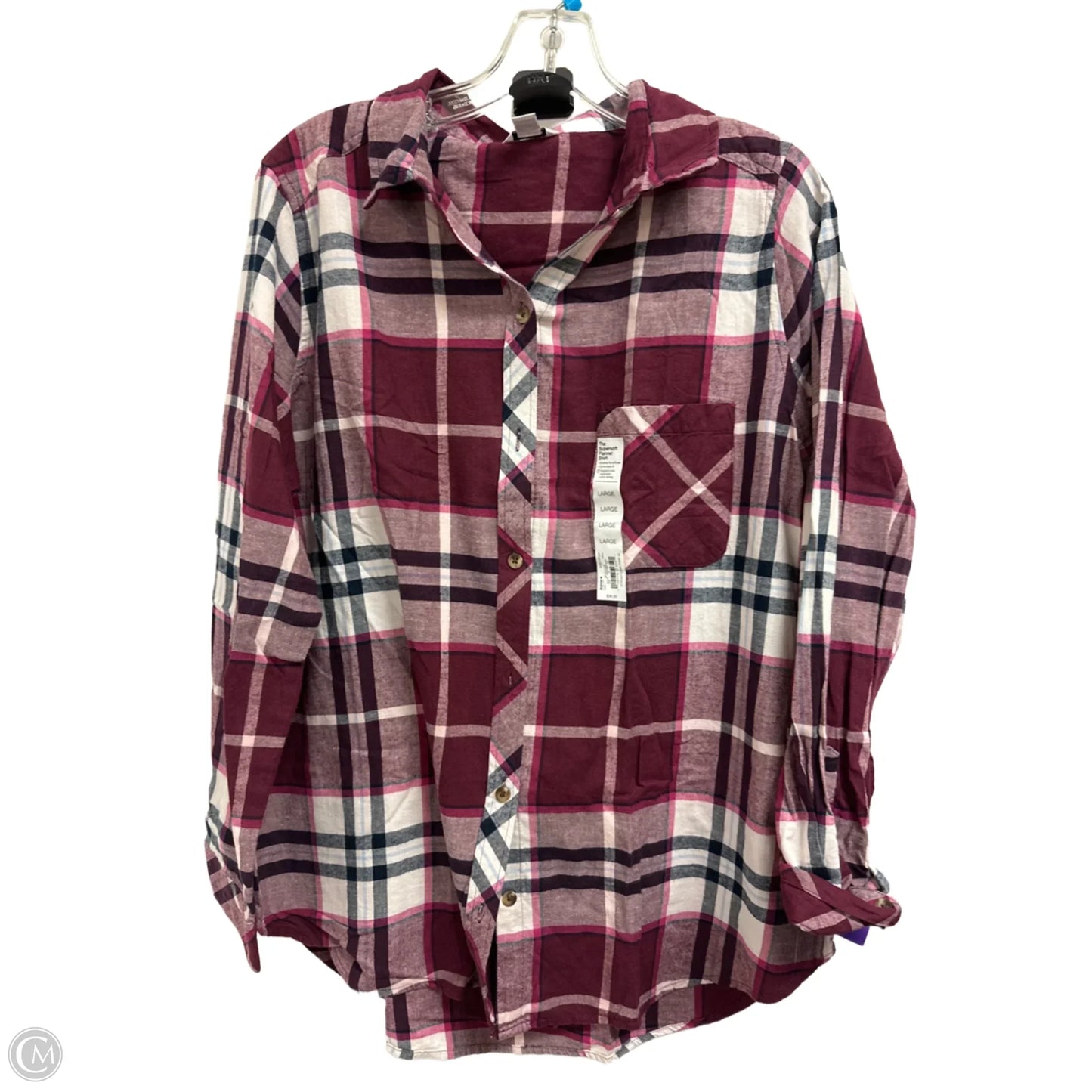 Blouse Long Sleeve By Sonoma In Purple, Size: L