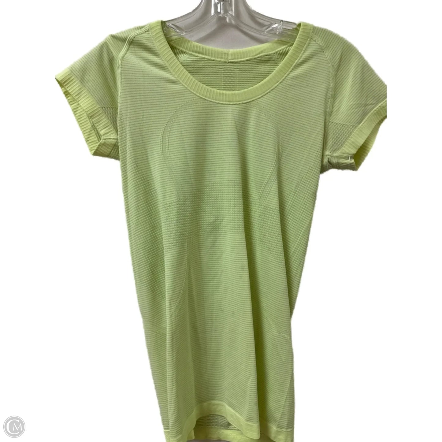 Athletic Top Short Sleeve By Lululemon In Yellow, Size: S