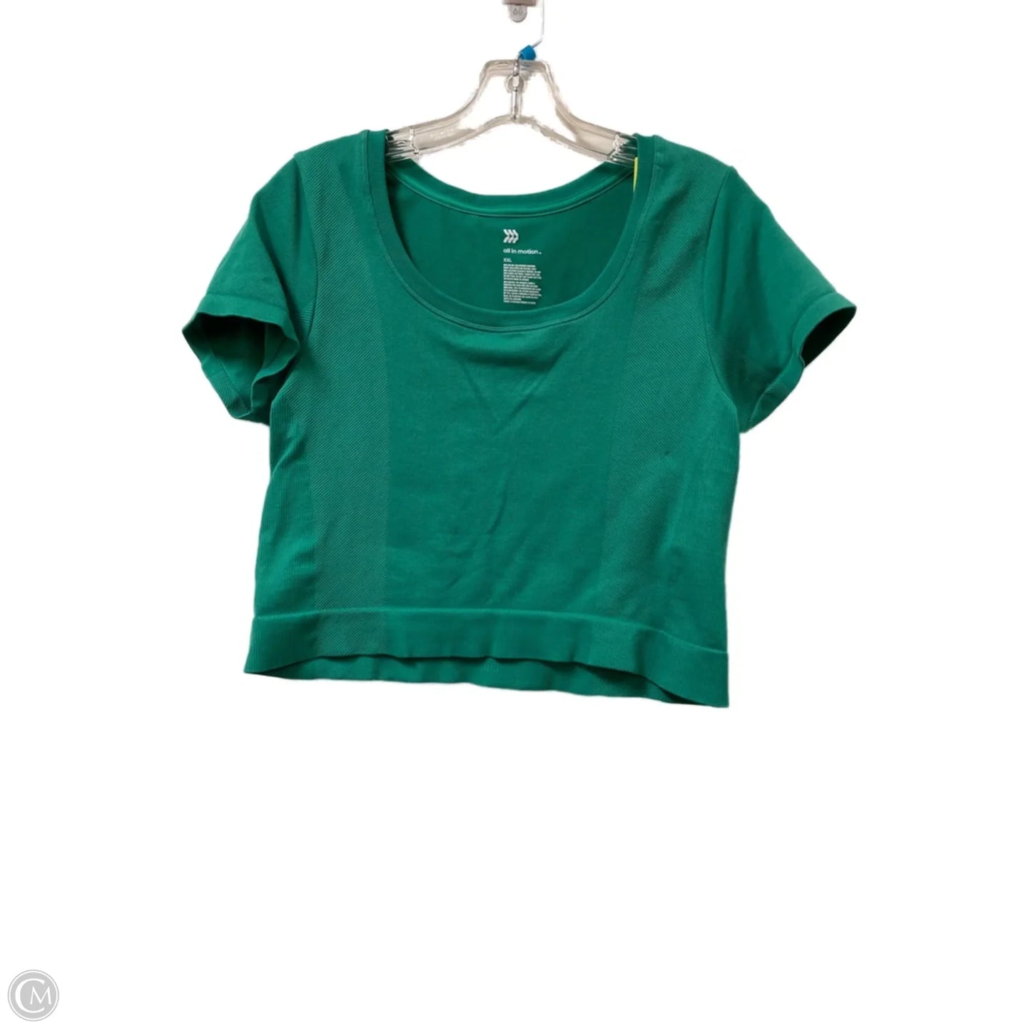 Athletic Top Short Sleeve By All In Motion In Green, Size: 1x
