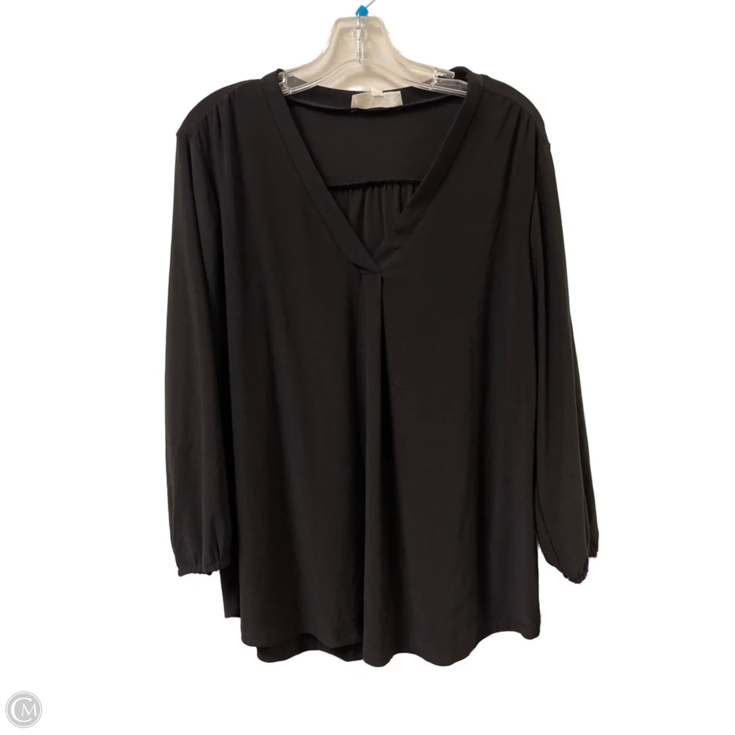 Top Long Sleeve By Two By Vince Camuto In Black, Size: Xl