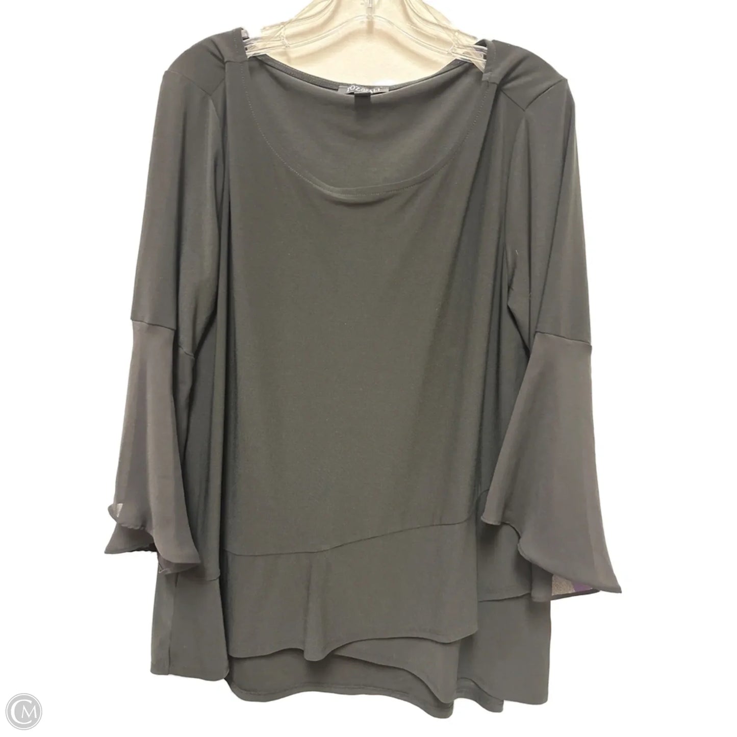Top Long Sleeve By Roz And Ali In Black, Size: Xl