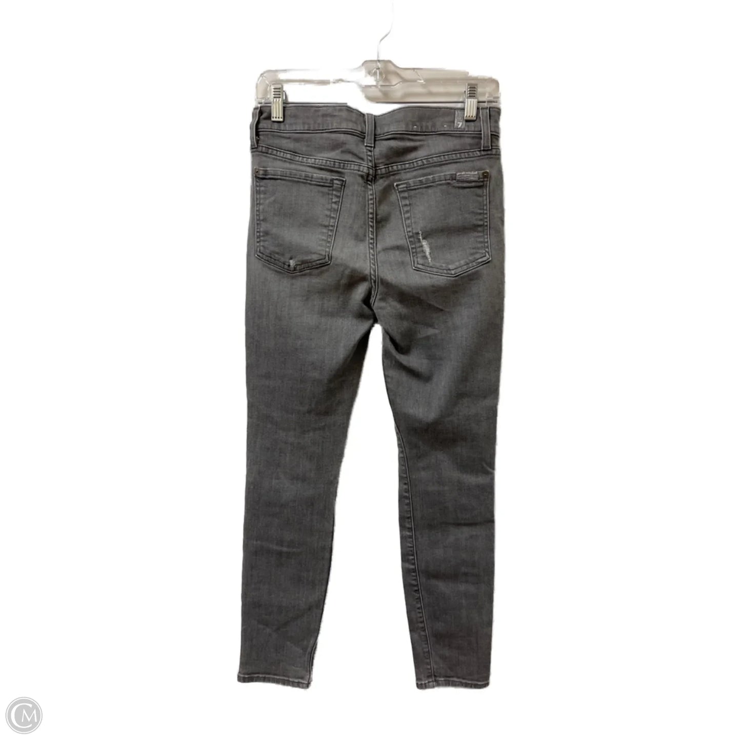 Jeans Boot Cut By 7 For All Mankind In Grey Denim, Size: 8