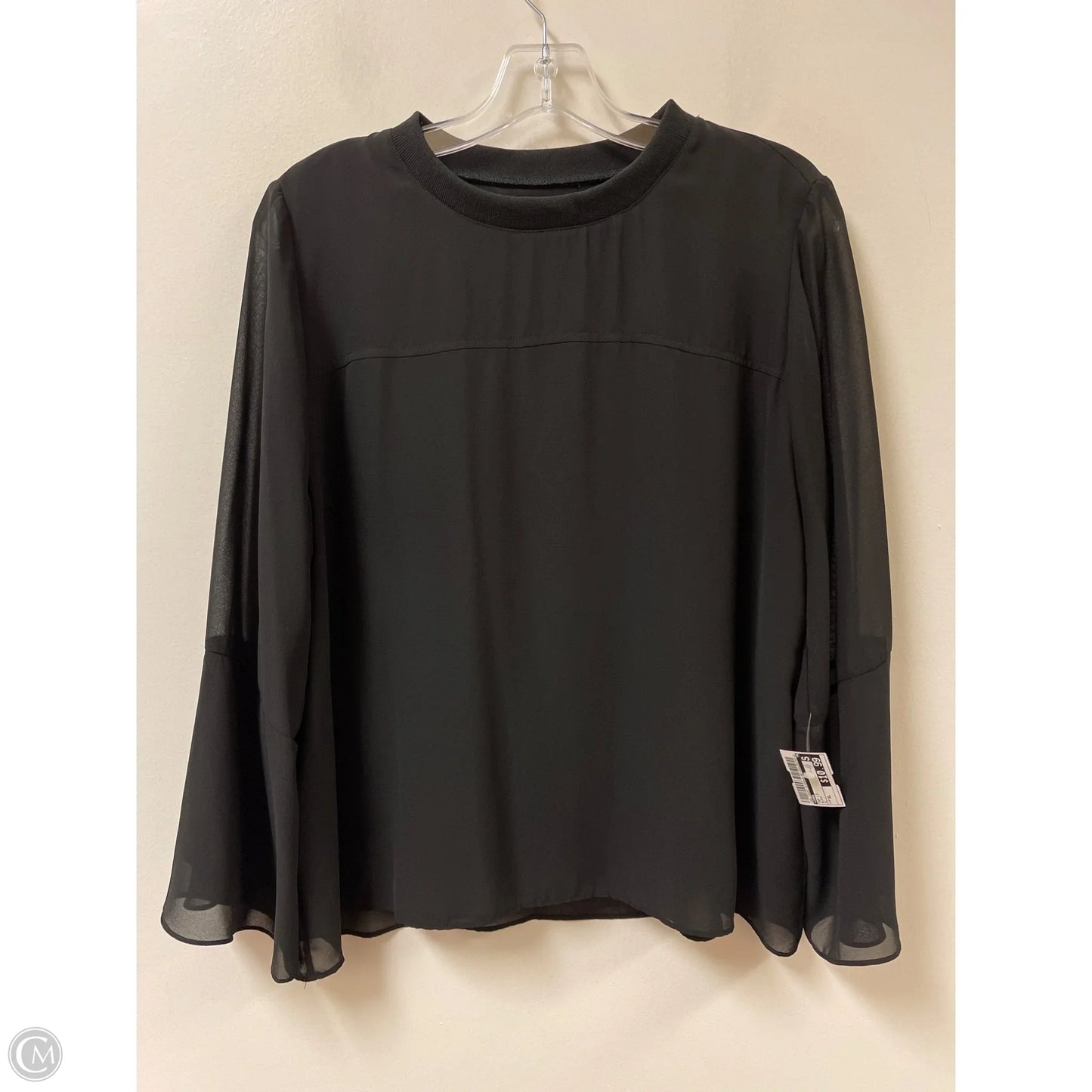 Top Long Sleeve By Zara In Black, Size: Xl