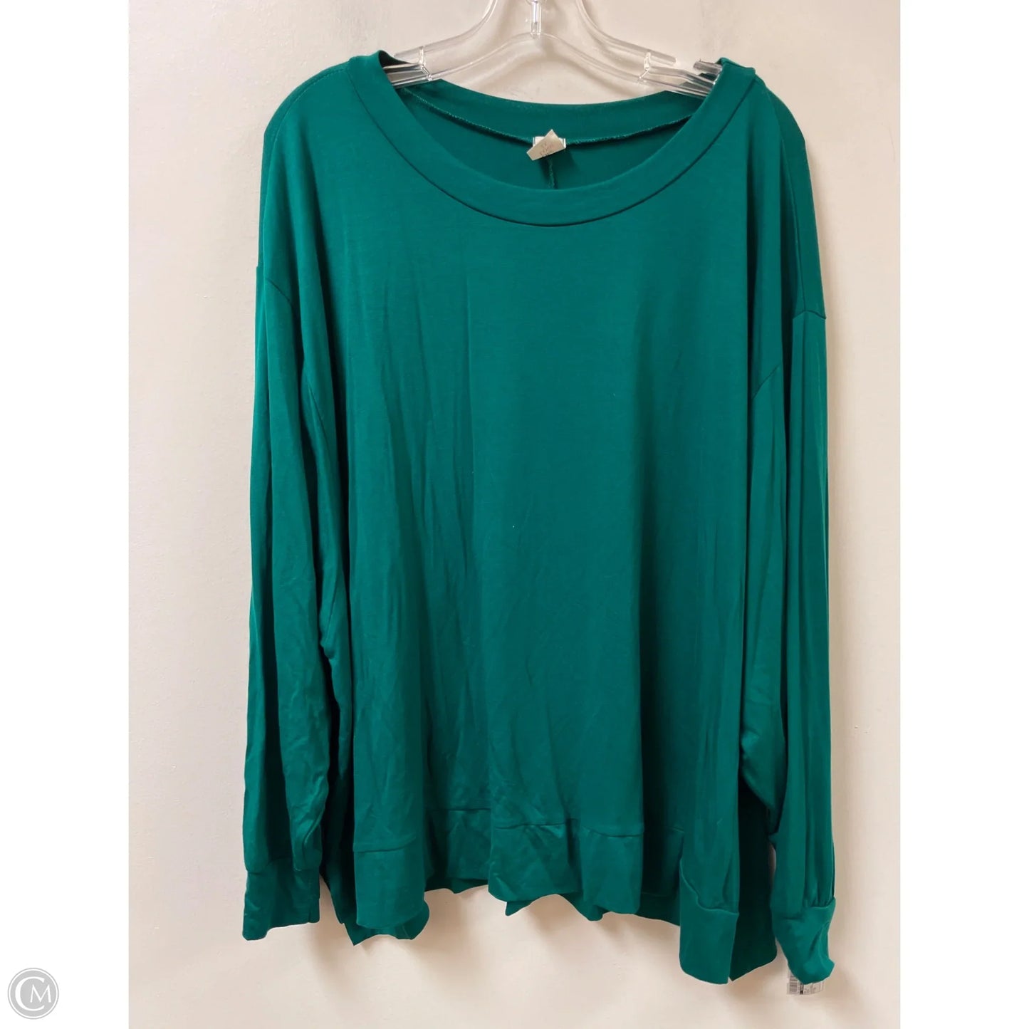 Top Long Sleeve By Clothes Mentor In Green, Size: 2x