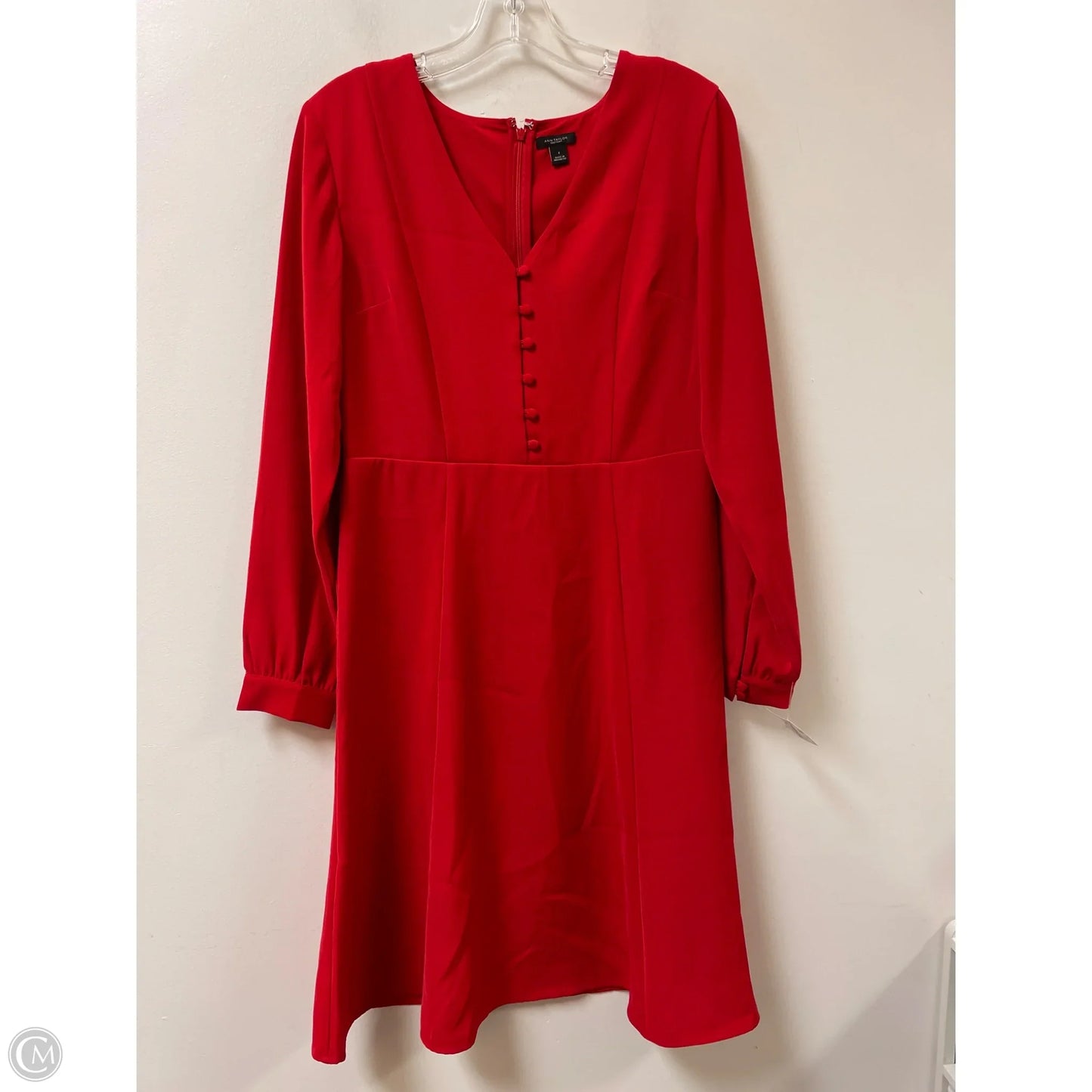 Dress Casual Short By Ann Taylor In Red, Size: S