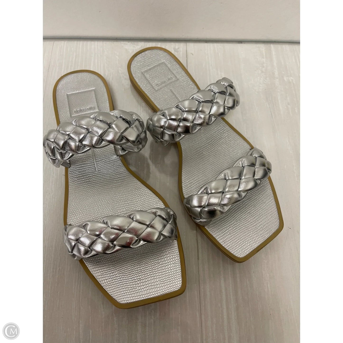 Sandals Flats By Dolce Vita In Silver, Size: 9