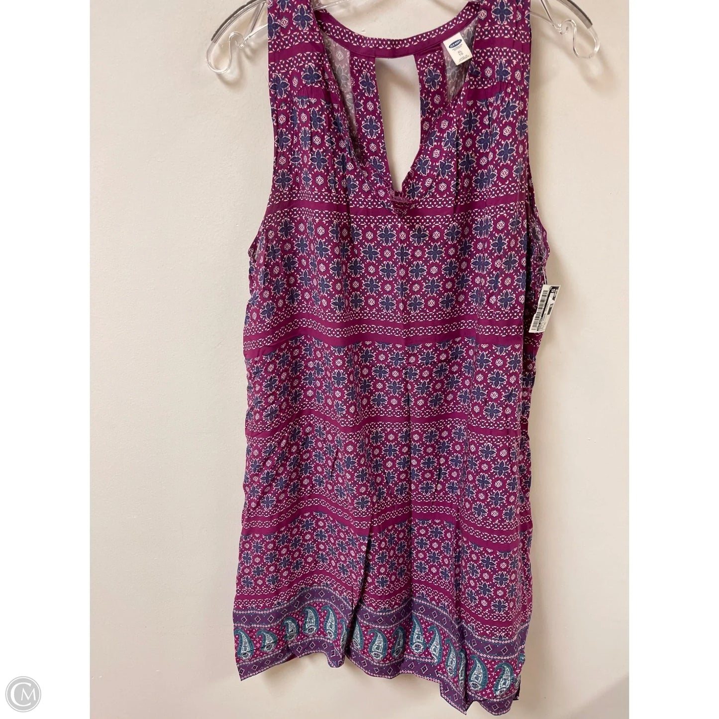 Dress Casual Short By Old Navy In Blue & Purple, Size: Xl