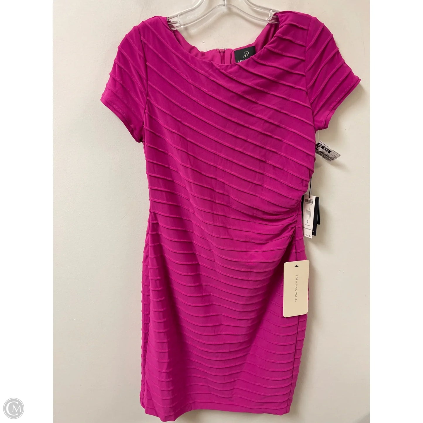 Dress Casual Midi By Adrianna Papell In Pink, Size: M