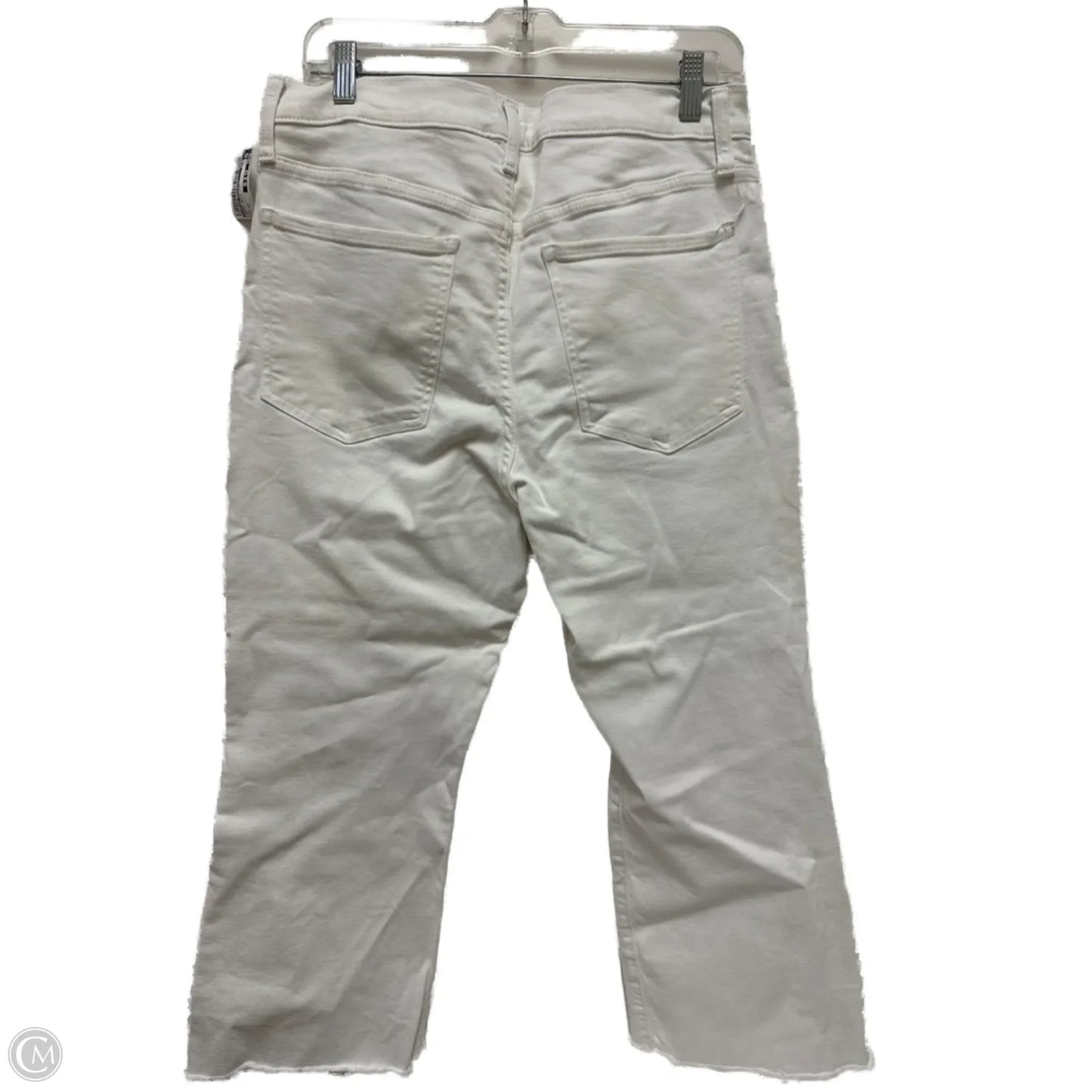 Jeans Boot Cut By Banana Republic In White Denim, Size: 12