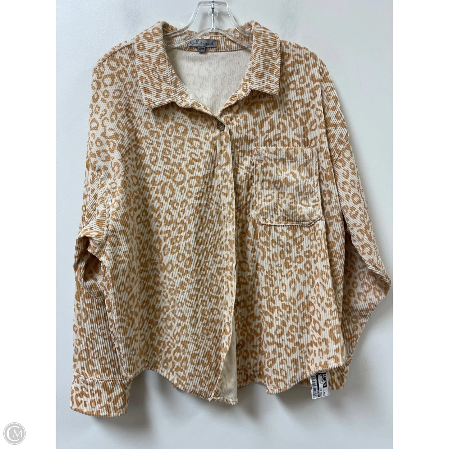 Jacket Shirt By Wishlist In Animal Print, Size: M