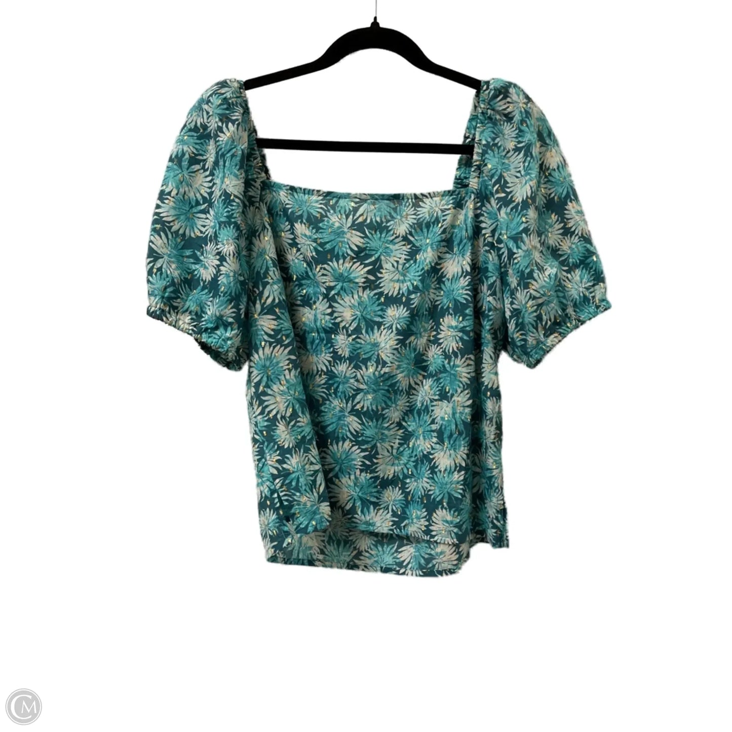 Top Short Sleeve By Michael By Michael Kors In Teal, Size: M