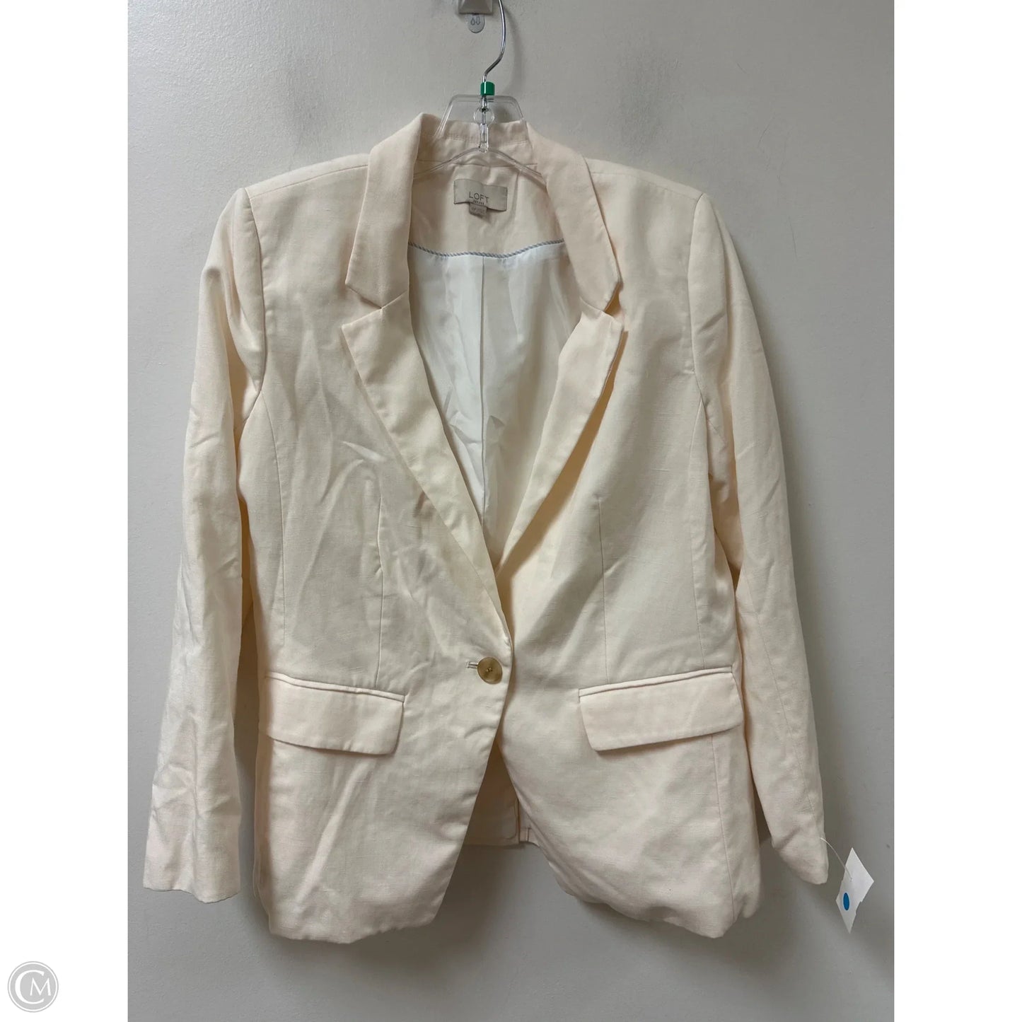 Blazer By Loft In Cream, Size: Mp