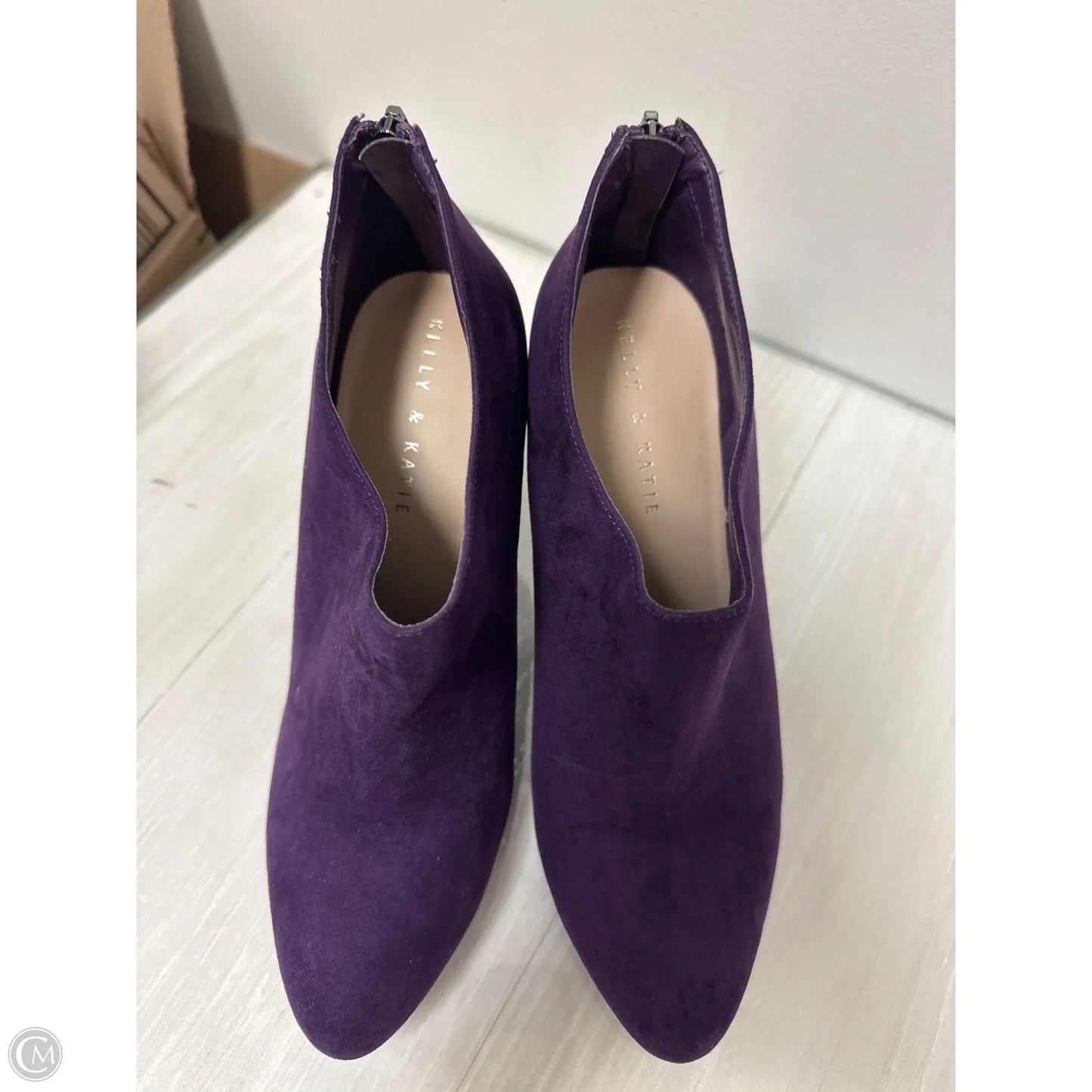 Boots Ankle Heels By Kelly And Katie In Purple, Size: 9