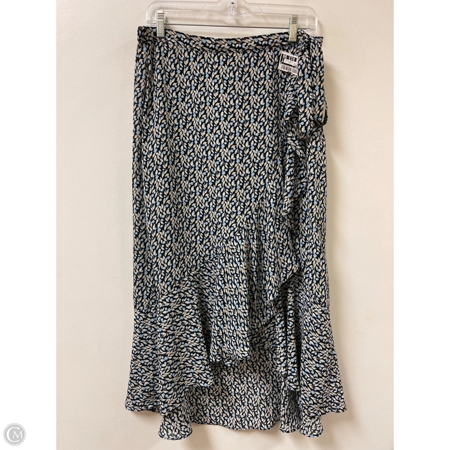 Skirt Midi By Max Studio In Black & Blue, Size: 12