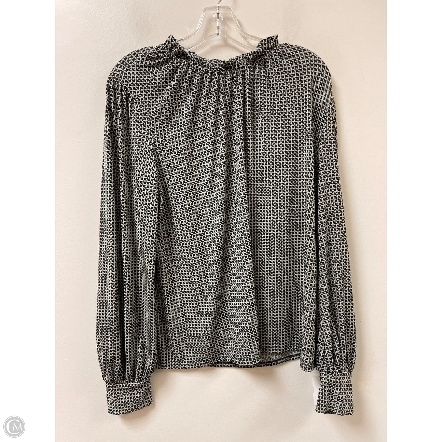 Top Long Sleeve By Adrianna Papell In Black & Green, Size: Xl