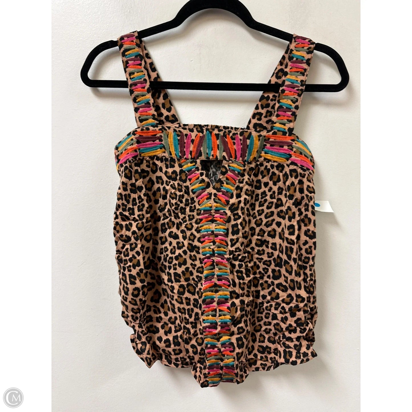Top Sleeveless By Thml In Animal Print, Size: Xs