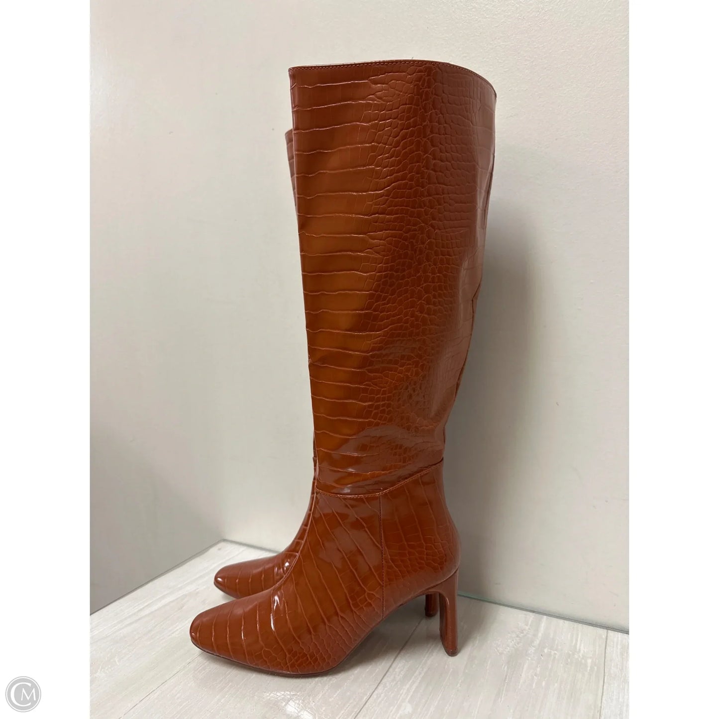 Boots Knee Heels By New York And Co In Brown, Size: 8.5