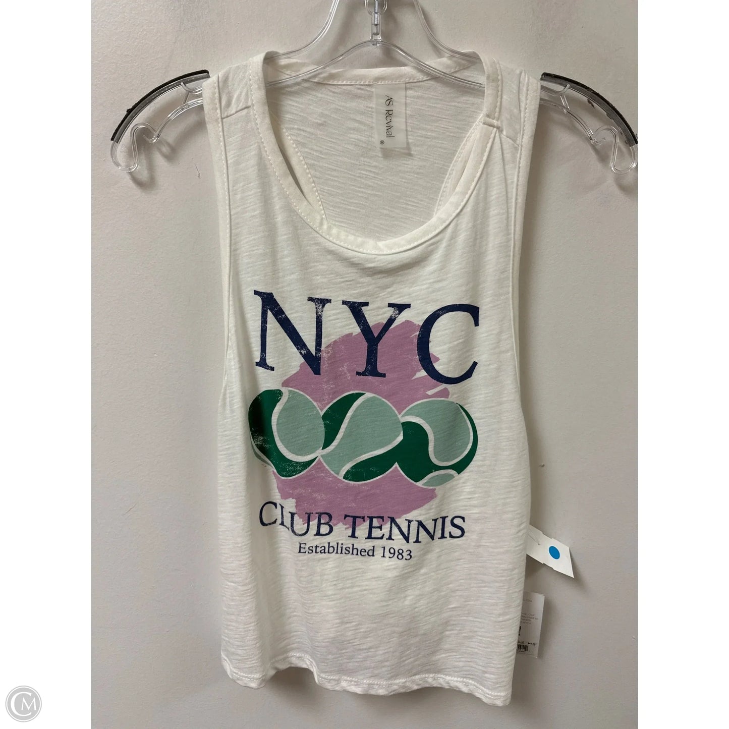 Athletic Tank Top By Clothes Mentor In White, Size: M