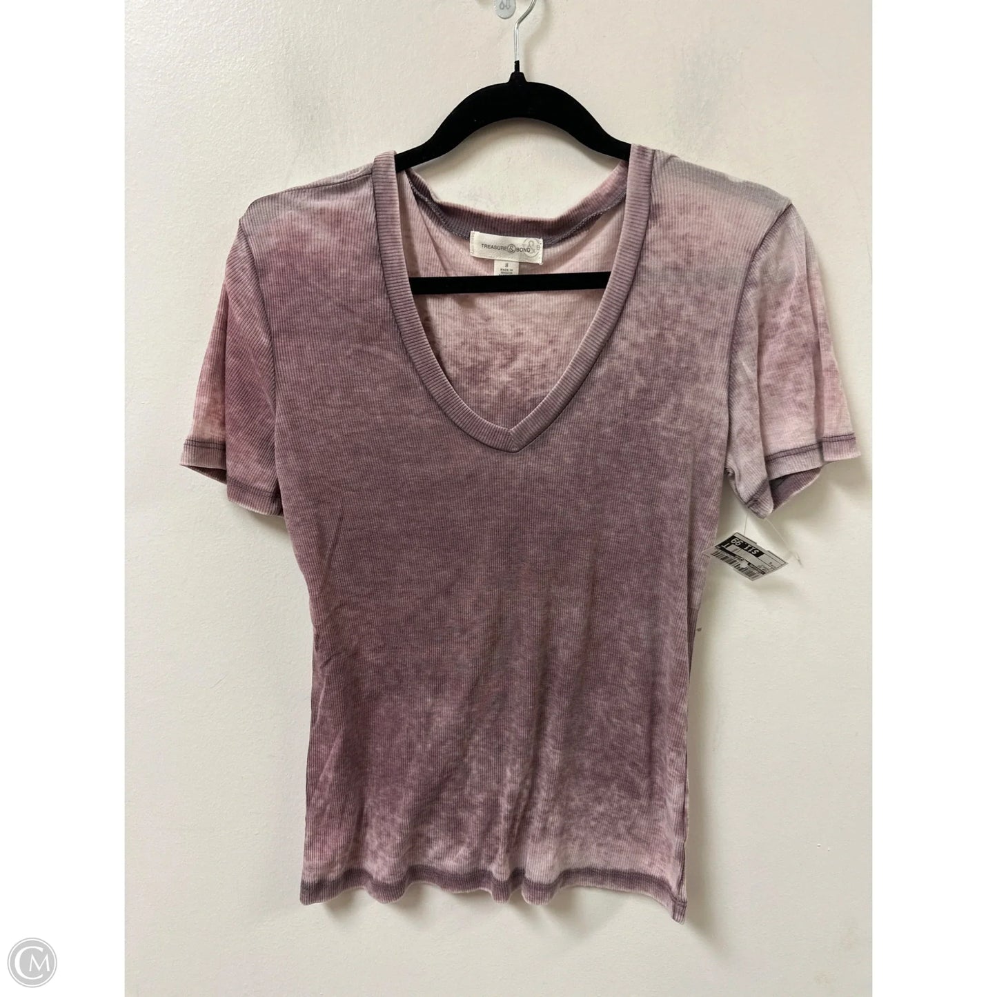 Top Short Sleeve By Treasure And Bond In Purple, Size: S