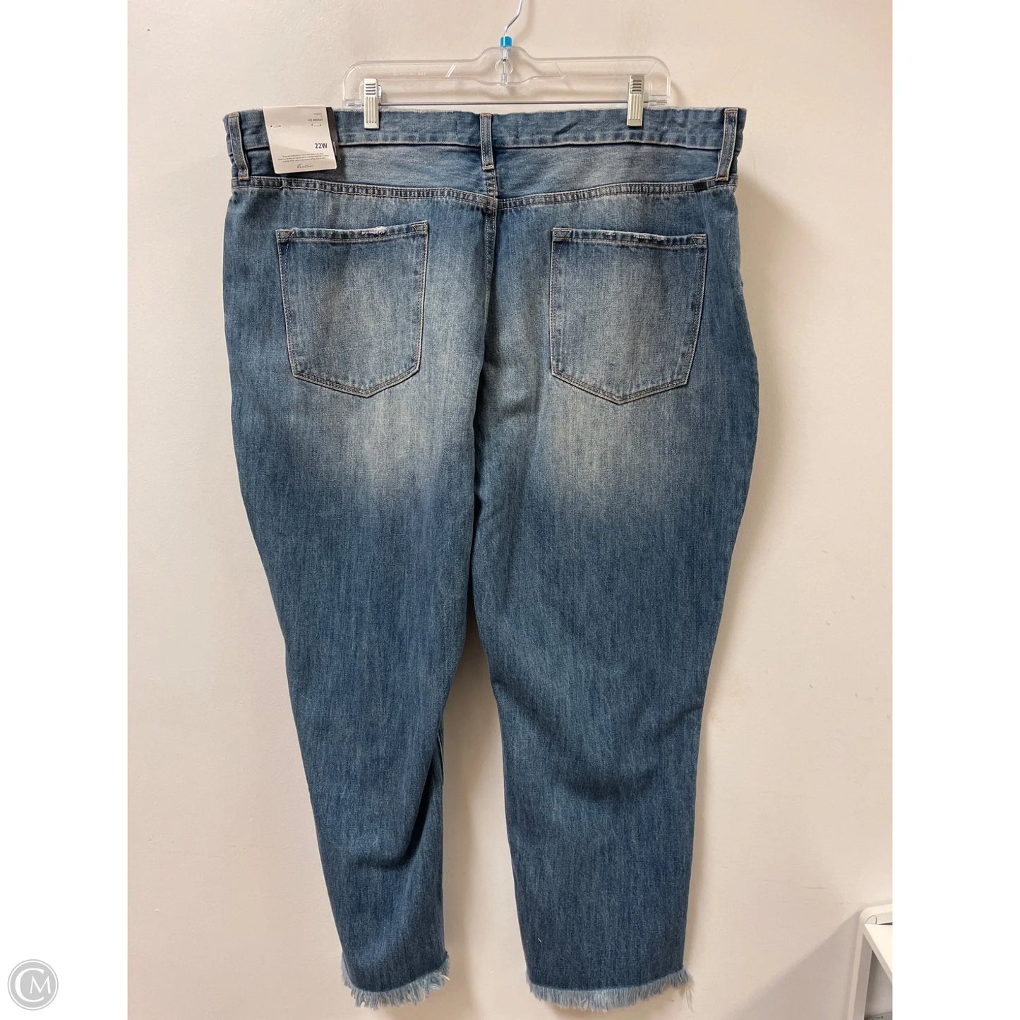 Jeans Straight By Kancan In Blue Denim, Size: 22