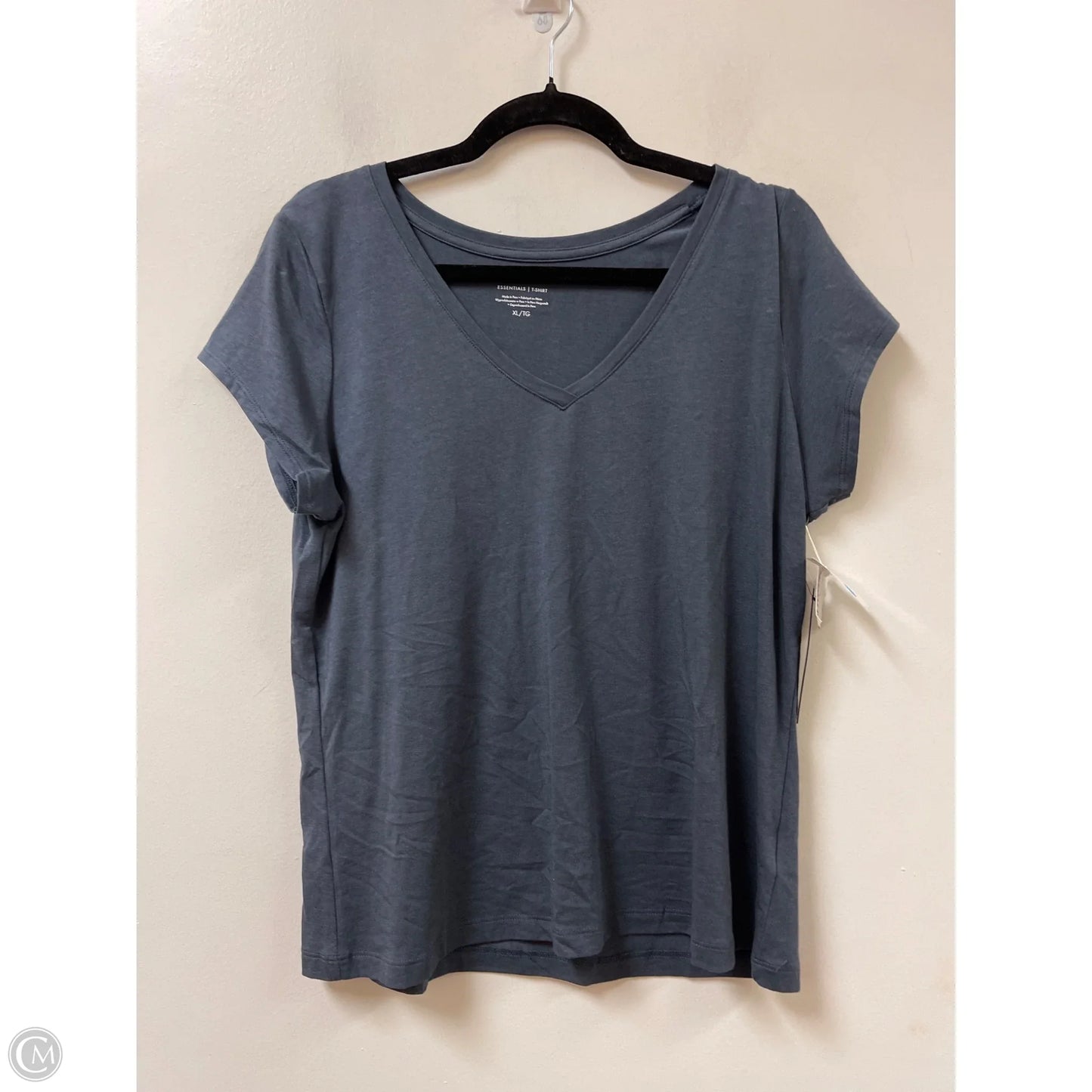 Top Short Sleeve By T Tahari In Grey, Size: Xl