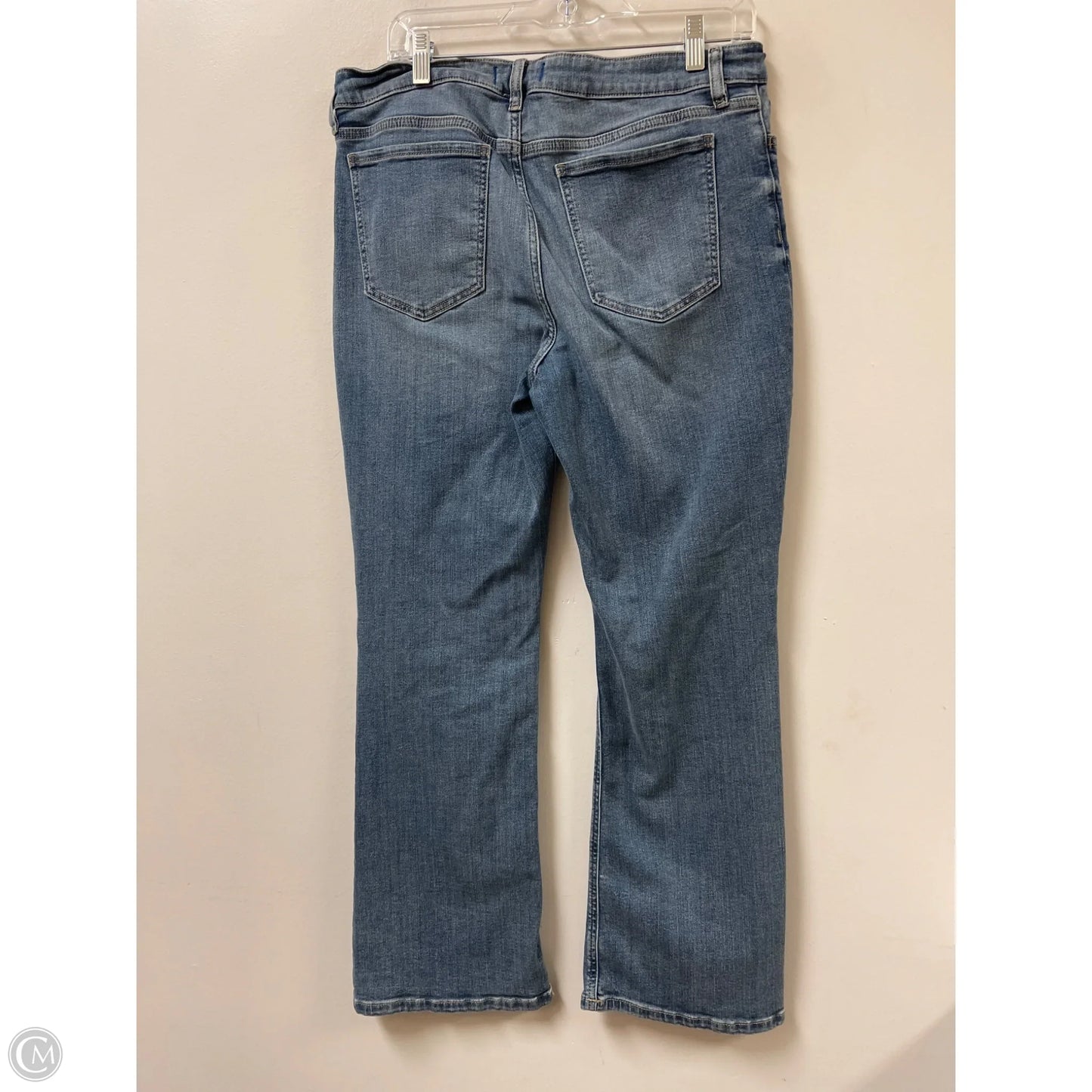 Jeans Flared By Clothes Mentor In Blue Denim, Size: 14p