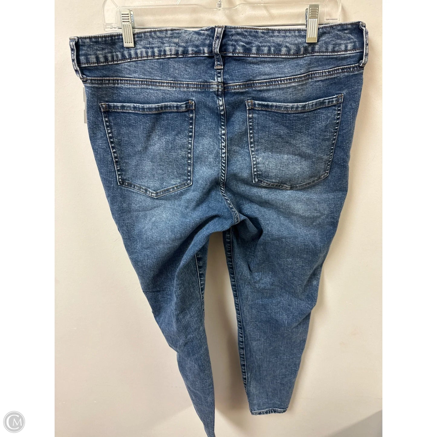 Jeans Skinny By Wonderly In Blue Denim, Size: 14