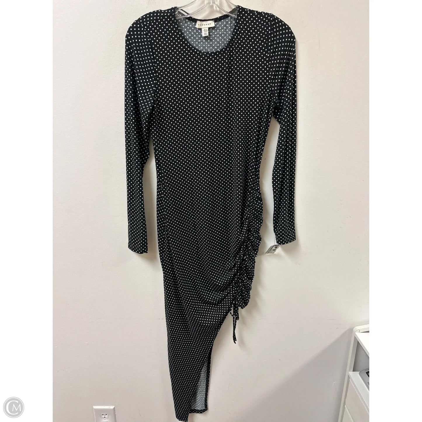 Dress Casual Maxi By Top Shop In Polkadot Pattern, Size: M