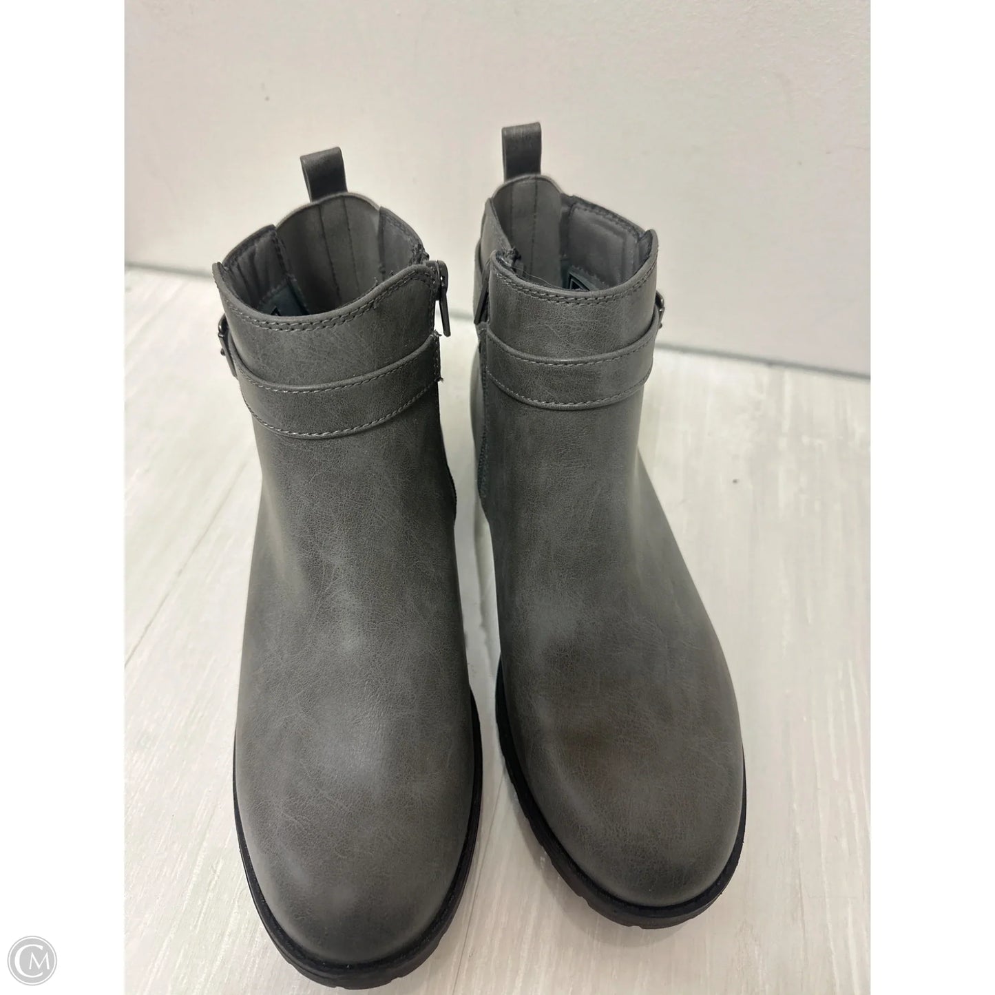 Boots Ankle Flats By Sugar In Grey, Size: 8.5