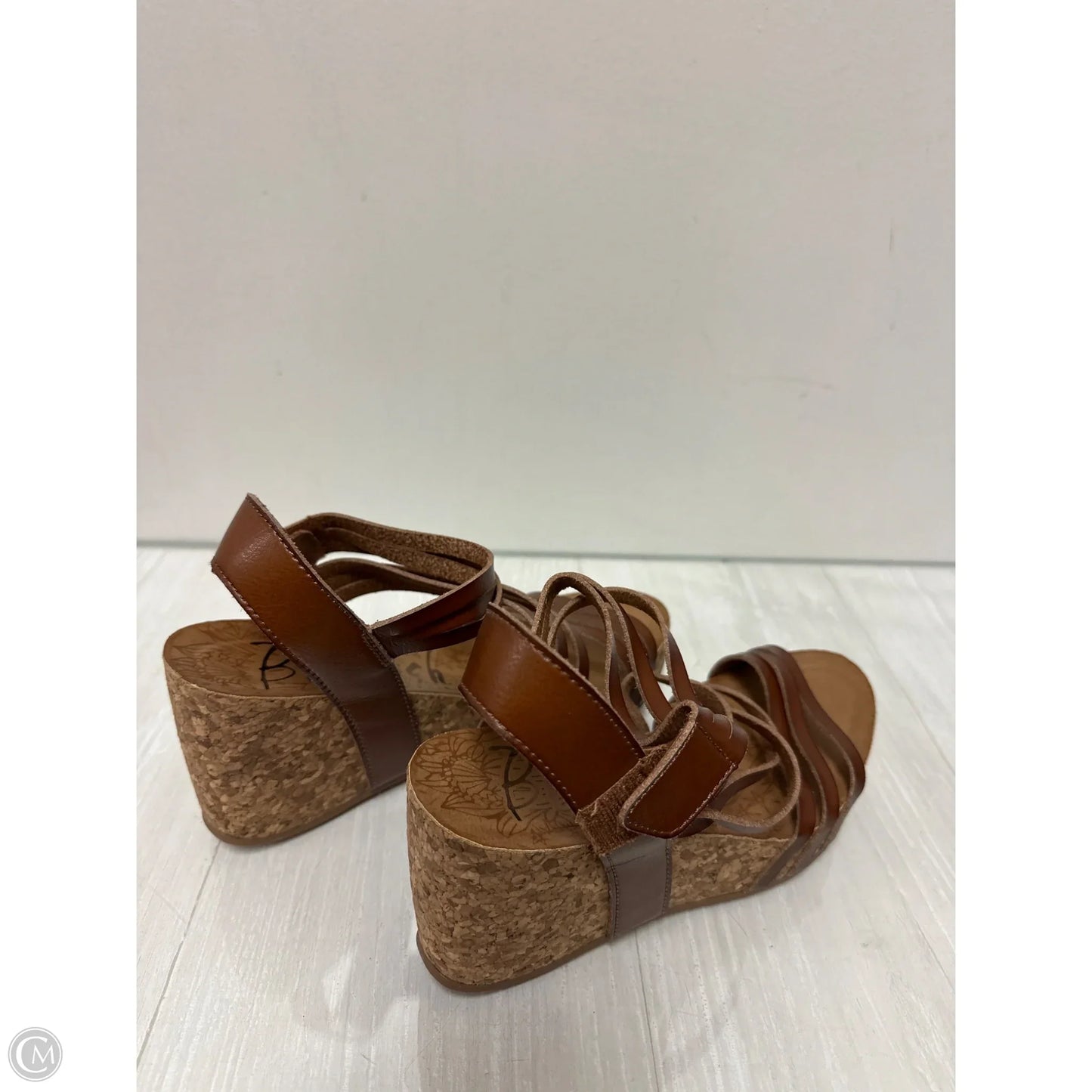 Sandals Heels Wedge By Blowfish In Tan, Size: 8