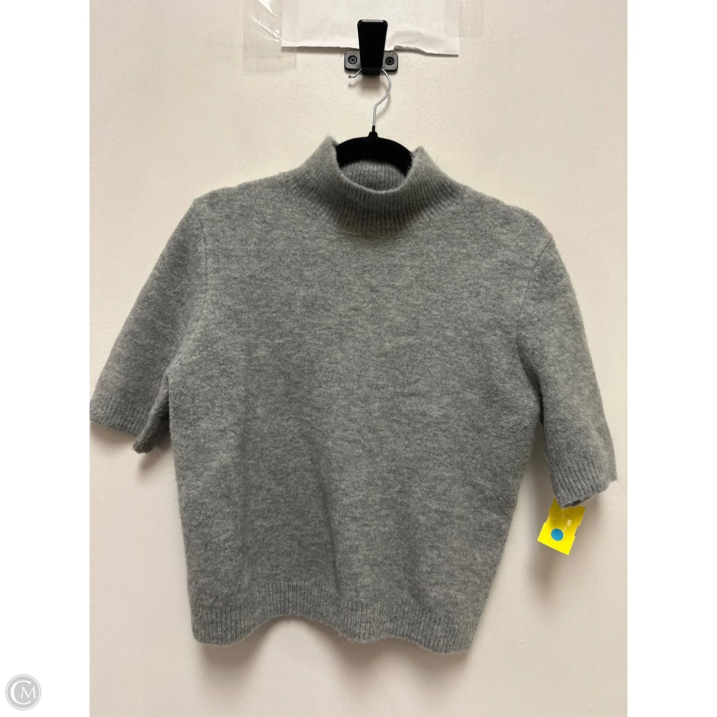 Sweater Short Sleeve By Zara In Grey, Size: L